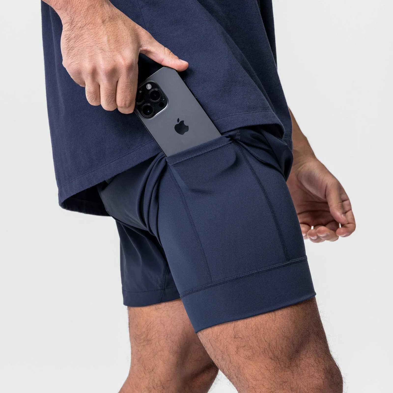 0622. TETRA-LITE™ 5" Liner Short - Navy Reflective