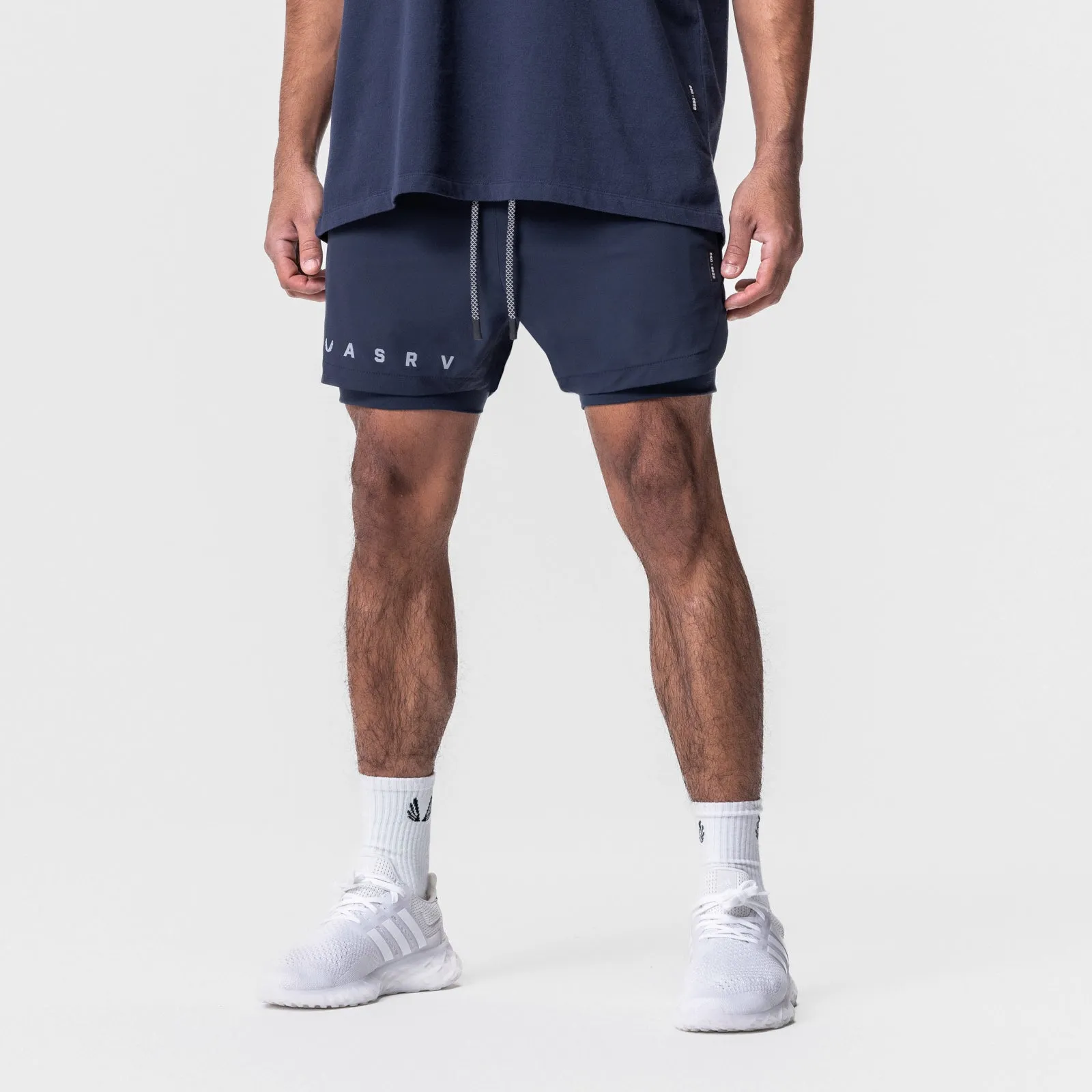 0622. TETRA-LITE™ 5" Liner Short - Navy Reflective
