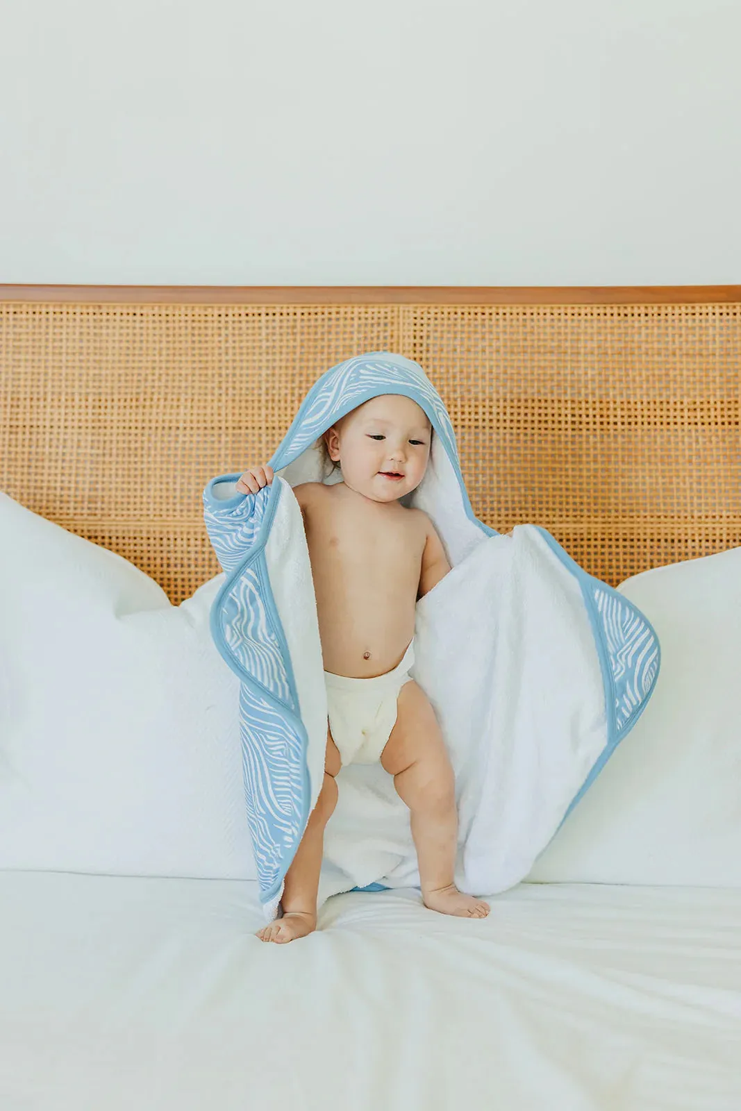 Baby Hooded Towel - Surf