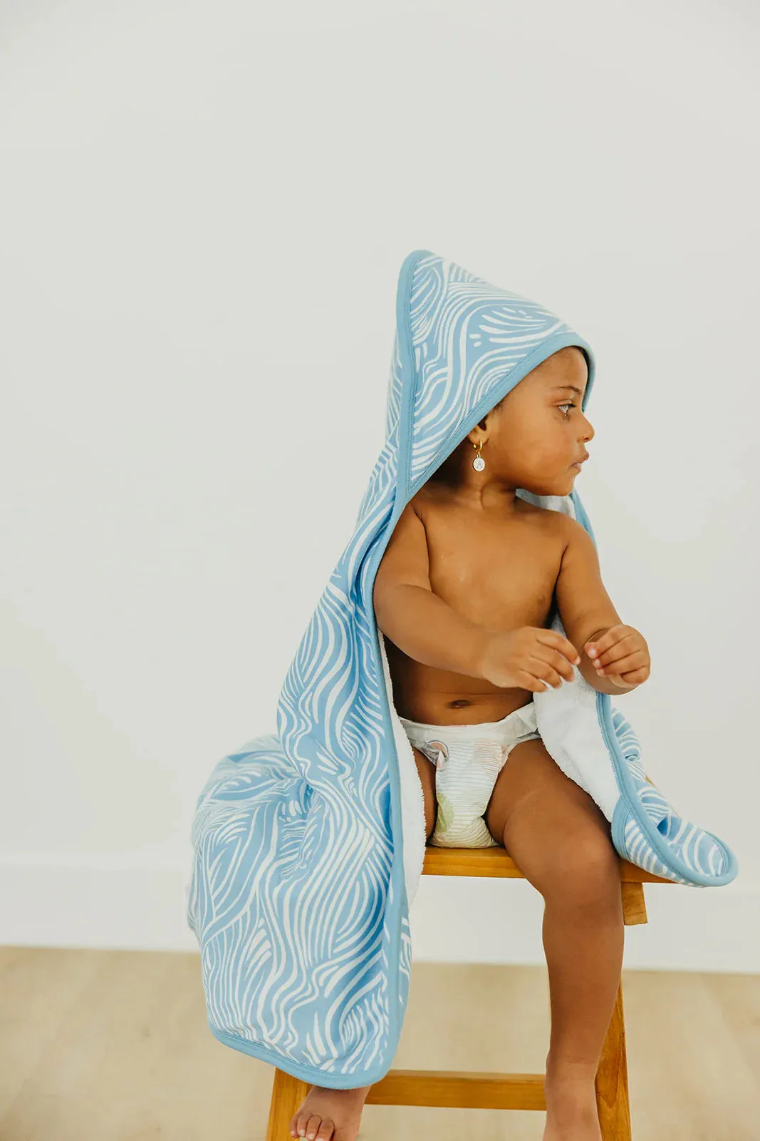 Baby Hooded Towel - Surf