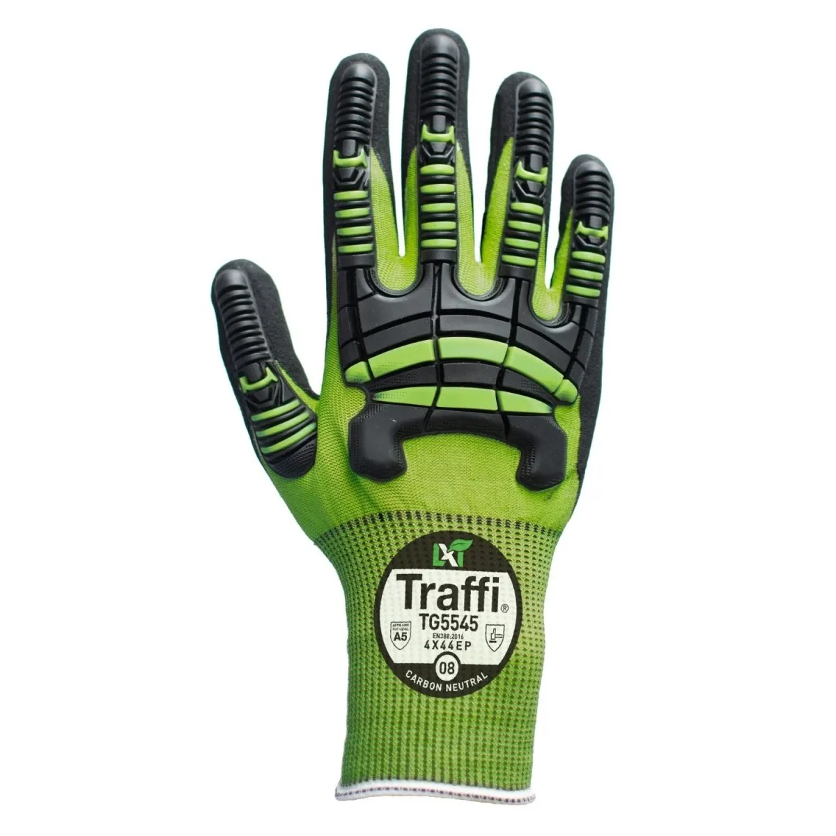 Carbon Neutral Gloves Traffi LXT Impact Nitrile PK 5 Pair