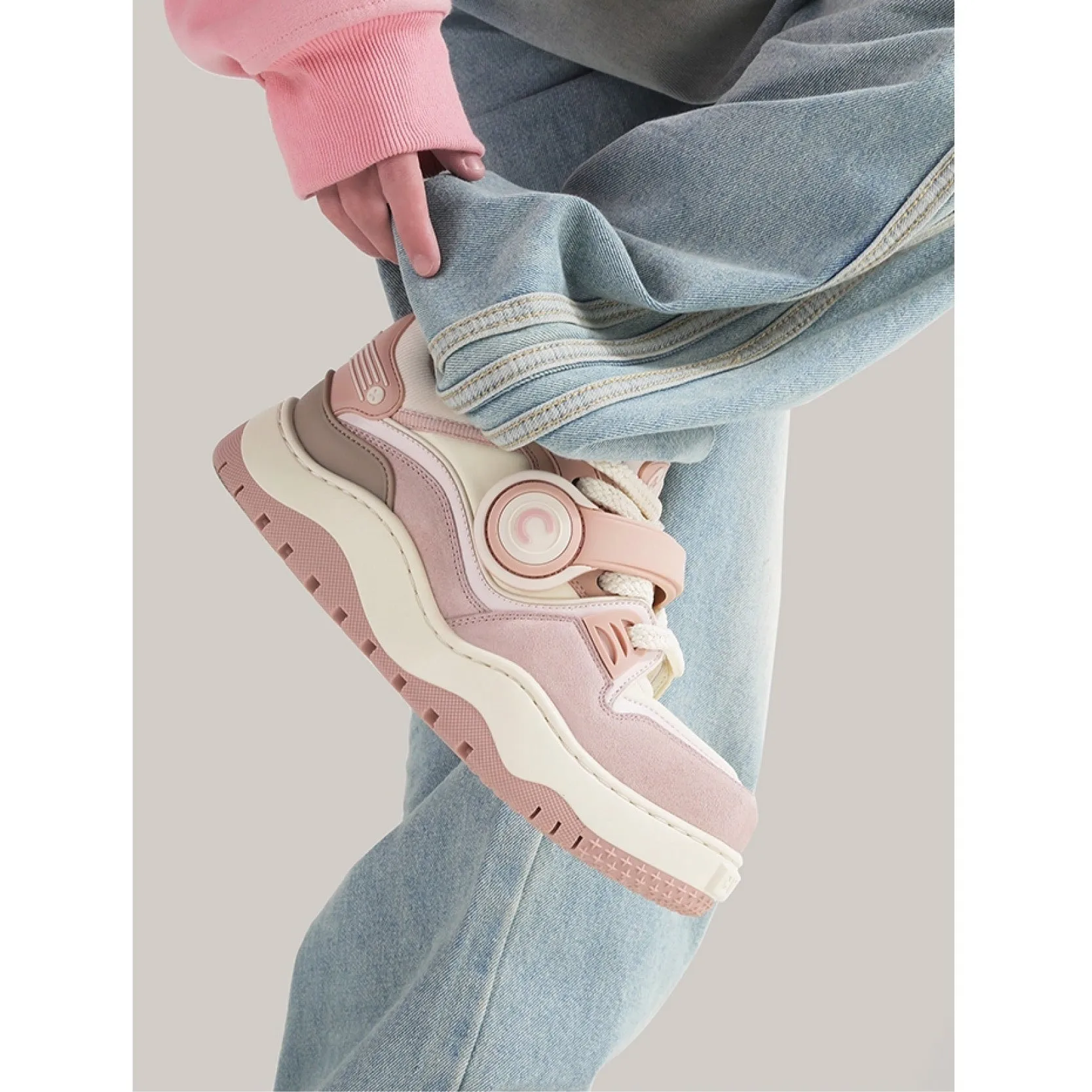 Cat & Sofa Headphone Shoes 'Lotus Pink'
