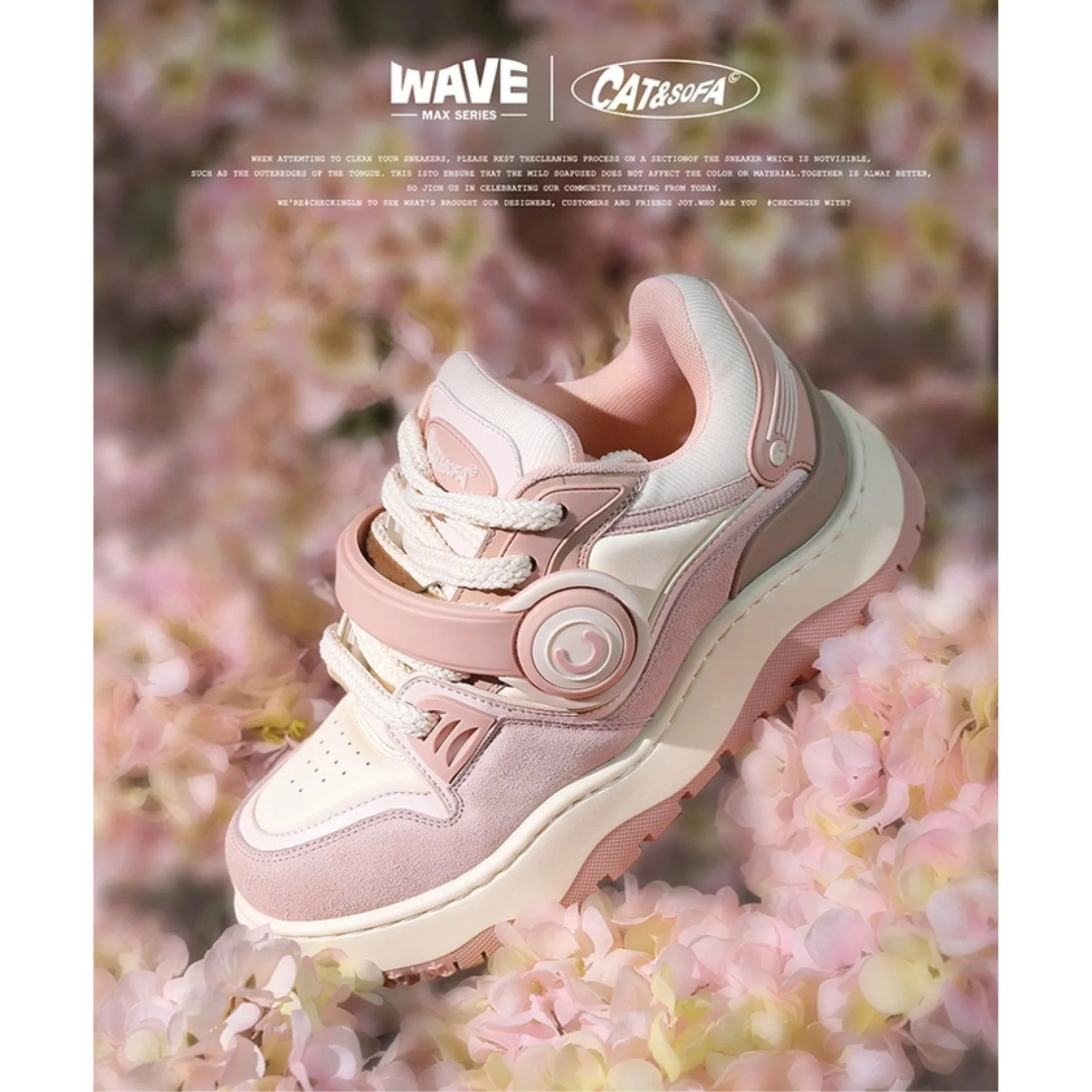Cat & Sofa Headphone Shoes 'Lotus Pink'