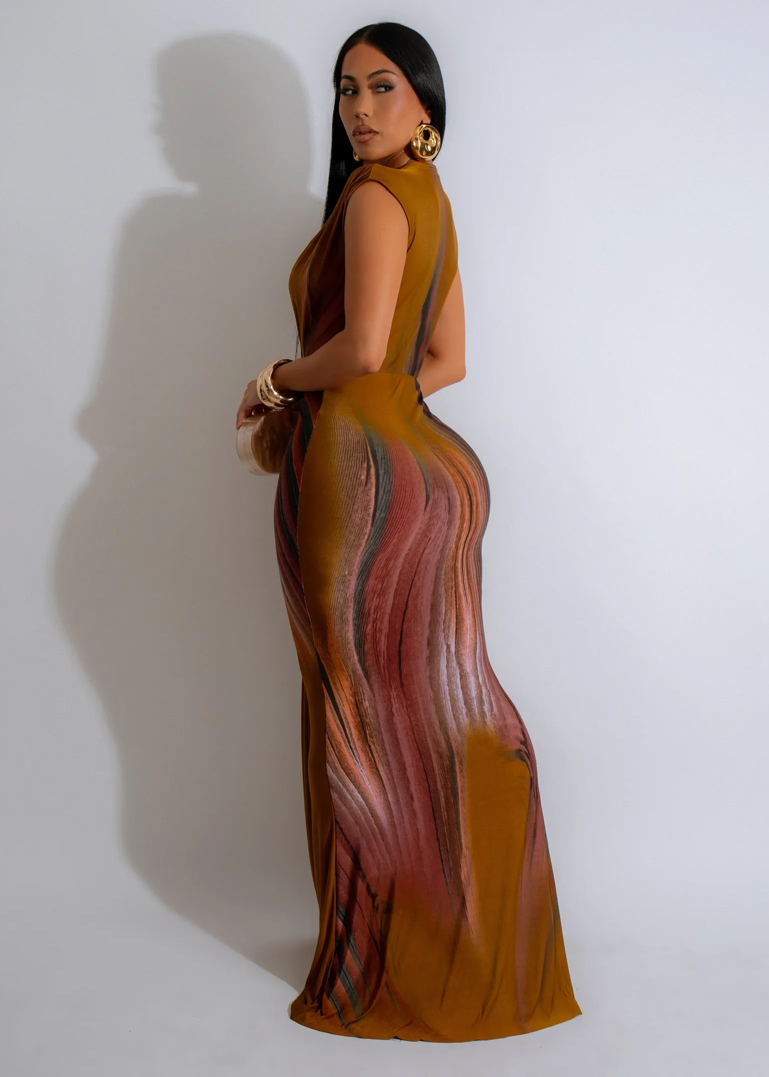 Desert Mirage Maxi Dress Yellow