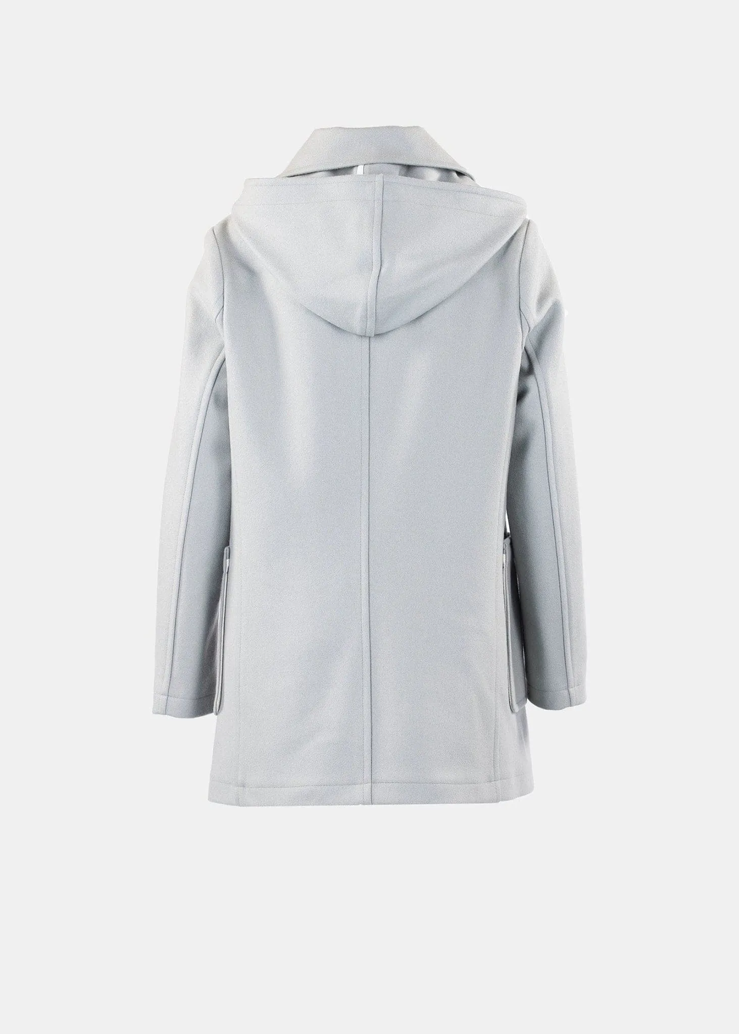 DETACHABLE HOOD DUFFLE SAGE