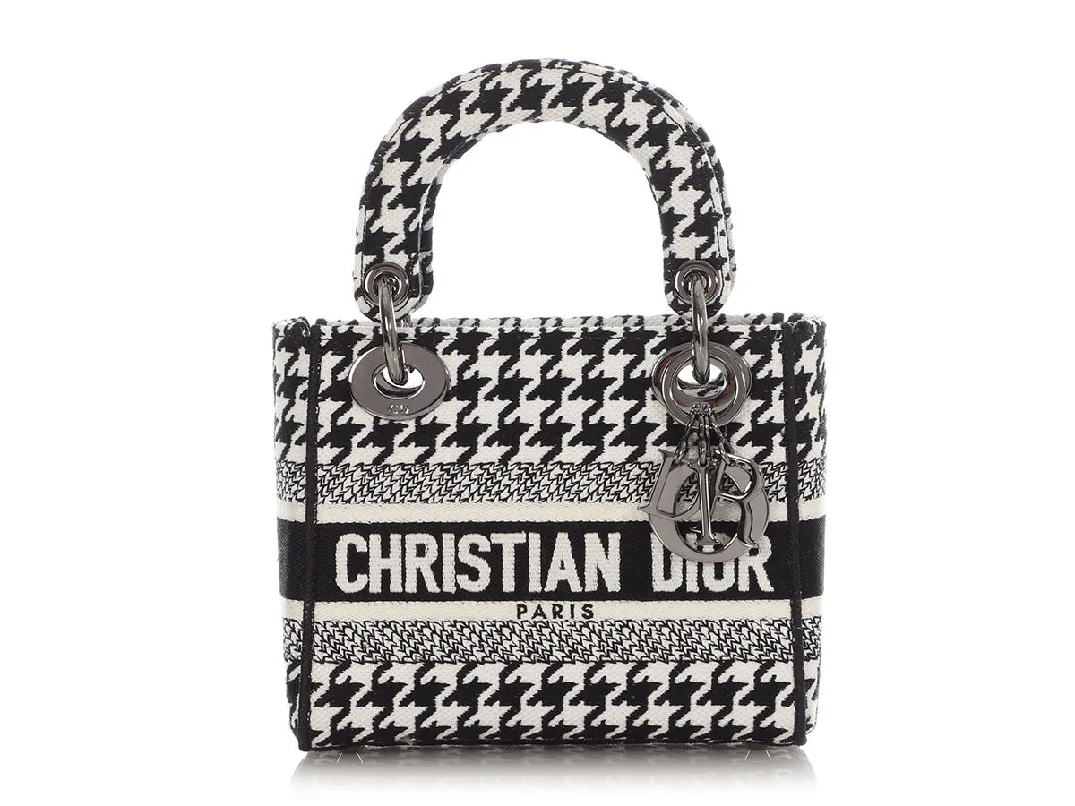 Dior Mini Black and White Lady D-Lite Bag