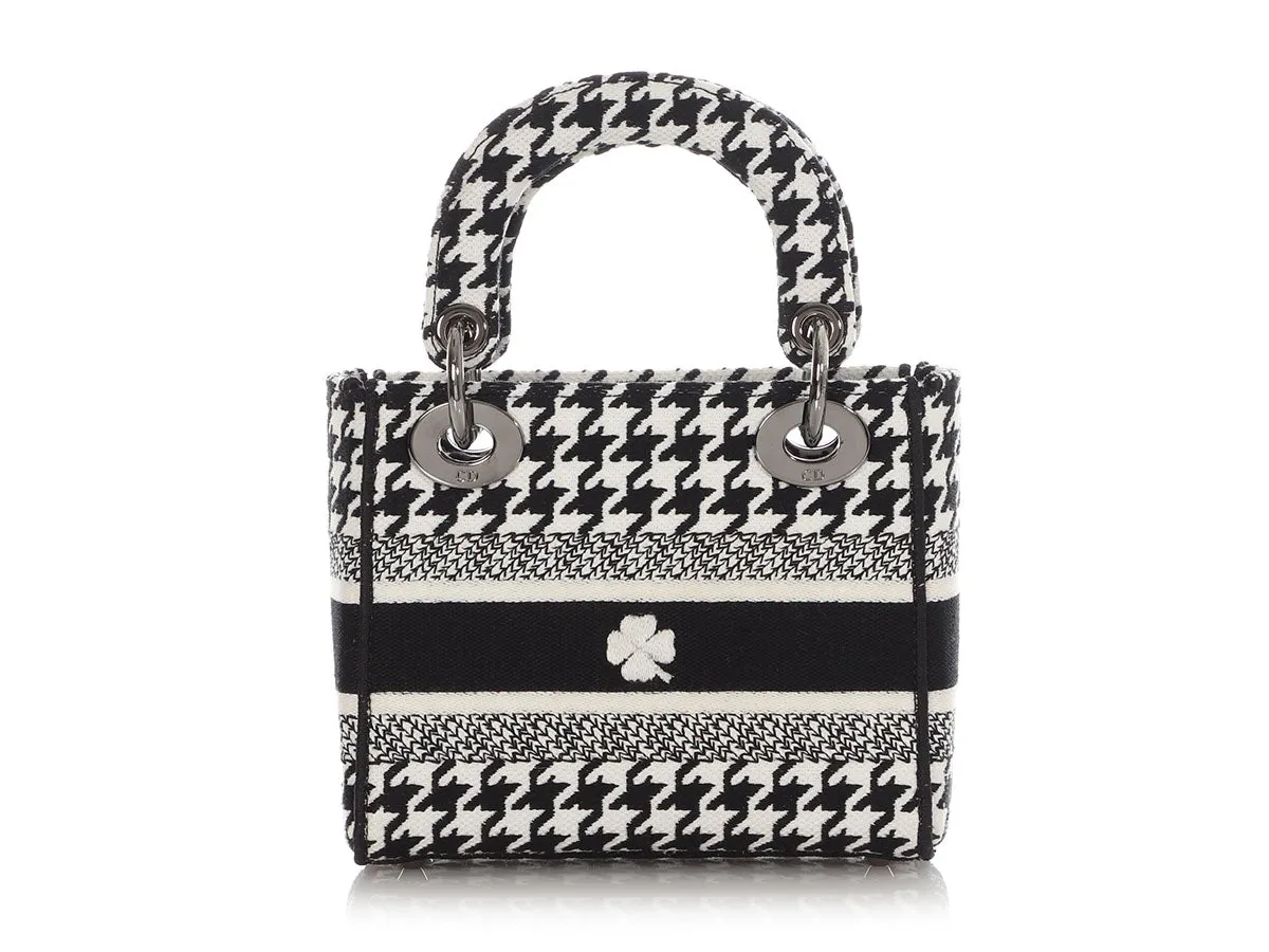 Dior Mini Black and White Lady D-Lite Bag