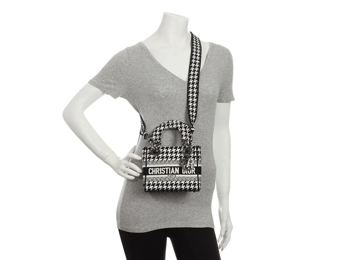 Dior Mini Black and White Lady D-Lite Bag