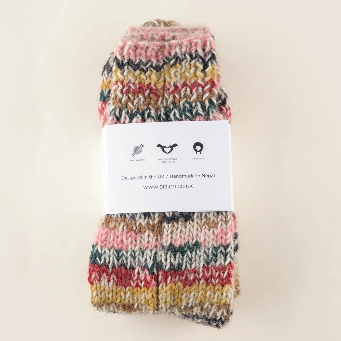 Flori Striped Knitted Socks