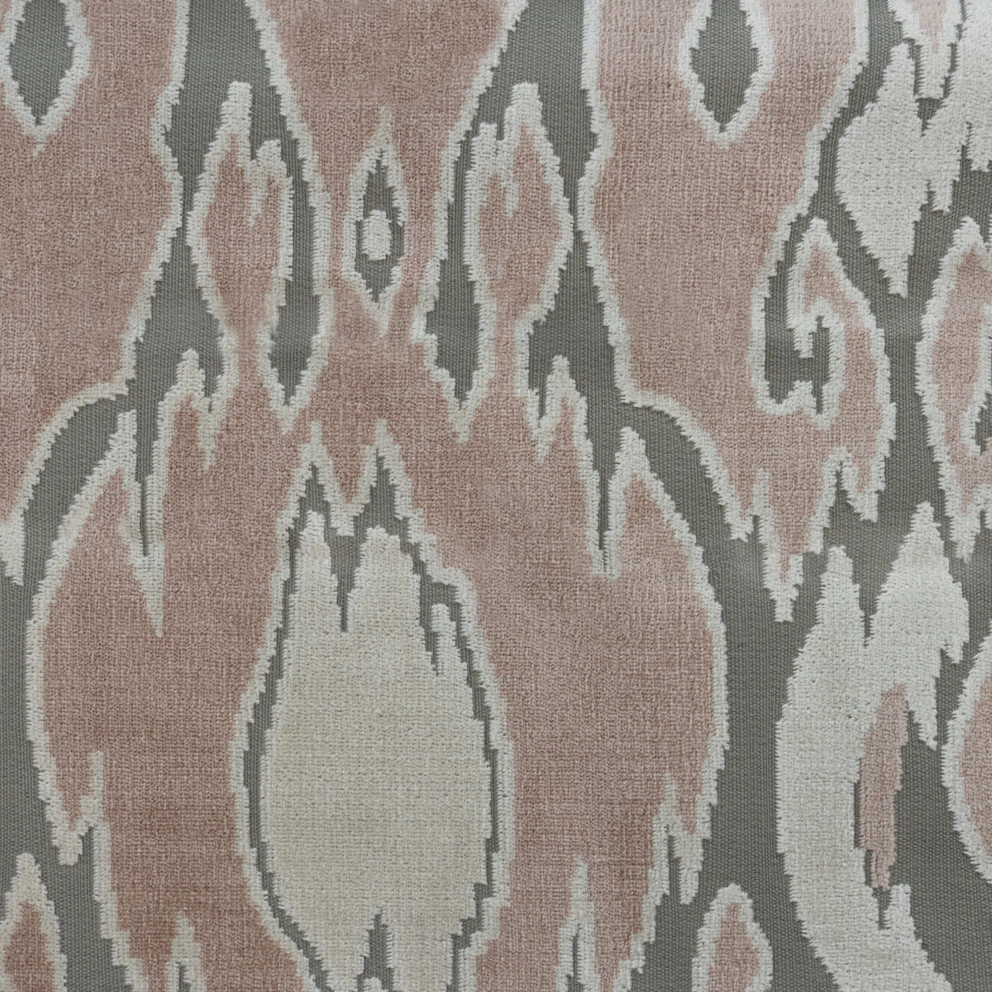 MALDIVES - ABSTRACT DESIGNER PATTERN CUT VELVET UPHOLSTERY FABRIC BY THE YARD