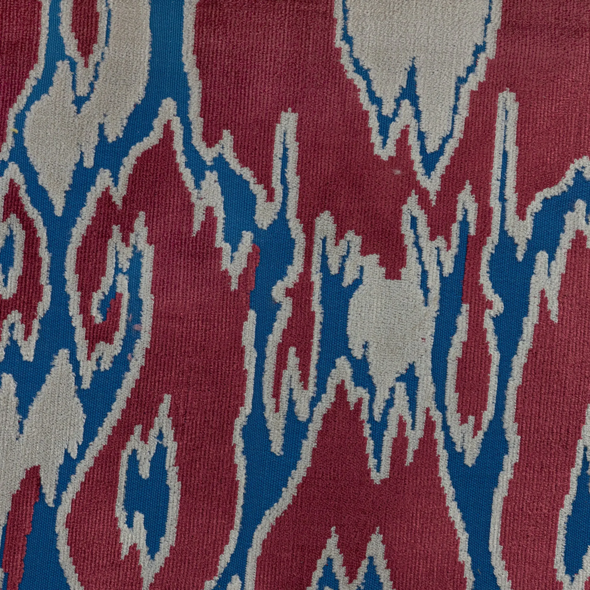 MALDIVES - ABSTRACT DESIGNER PATTERN CUT VELVET UPHOLSTERY FABRIC BY THE YARD