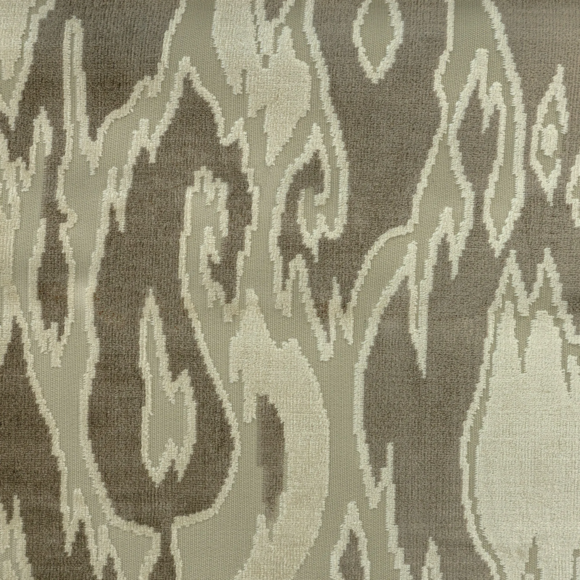 MALDIVES - ABSTRACT DESIGNER PATTERN CUT VELVET UPHOLSTERY FABRIC BY THE YARD