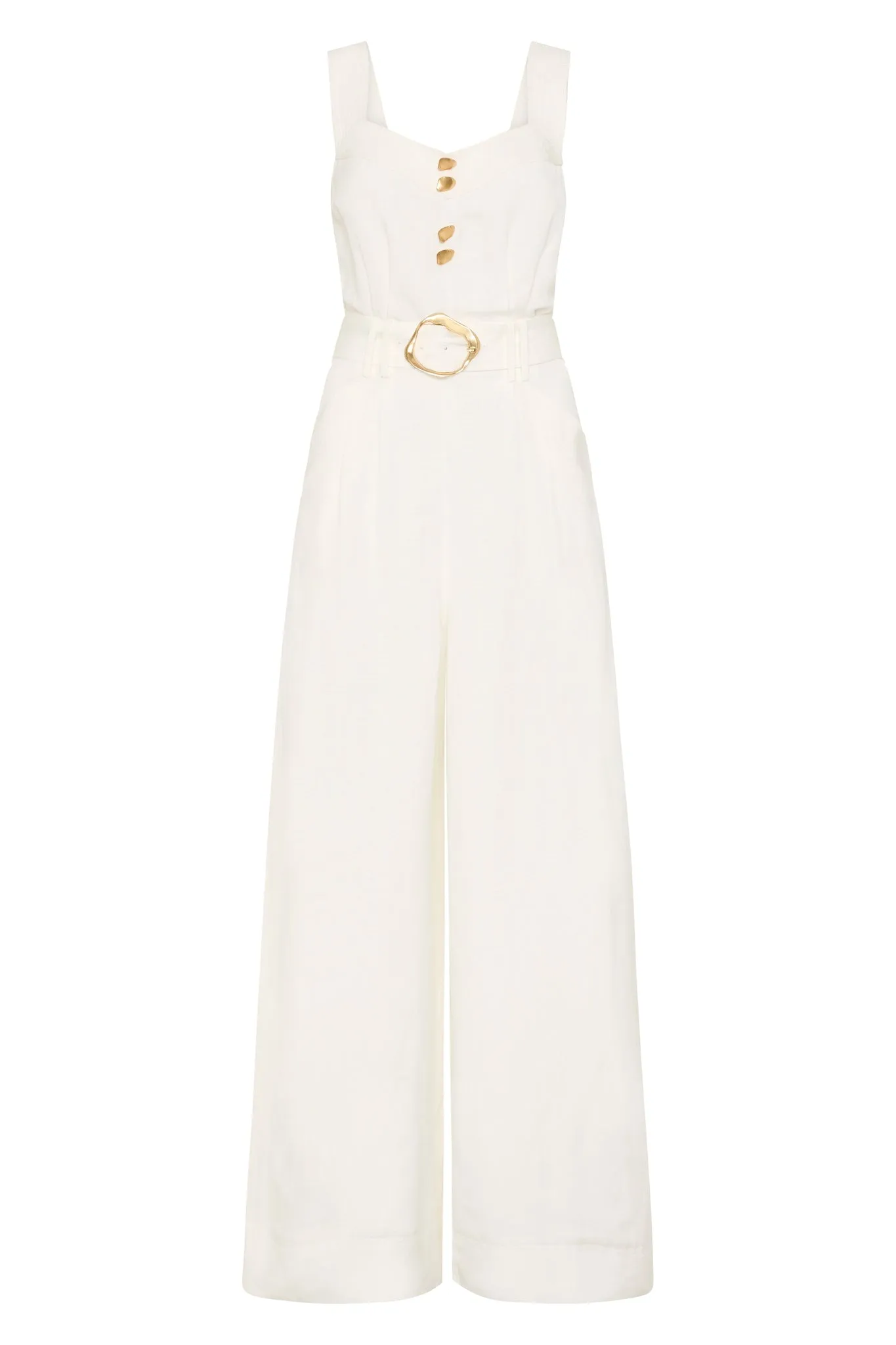 Maya Pintuck Wide Leg Jumpsuit