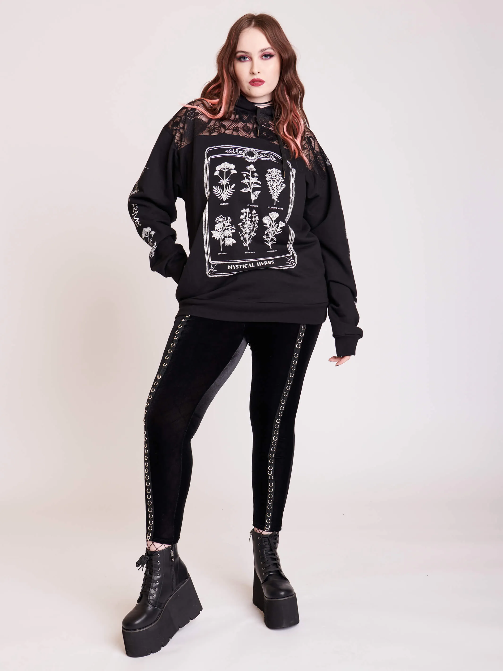 Mystical Herbs lace Hoodie