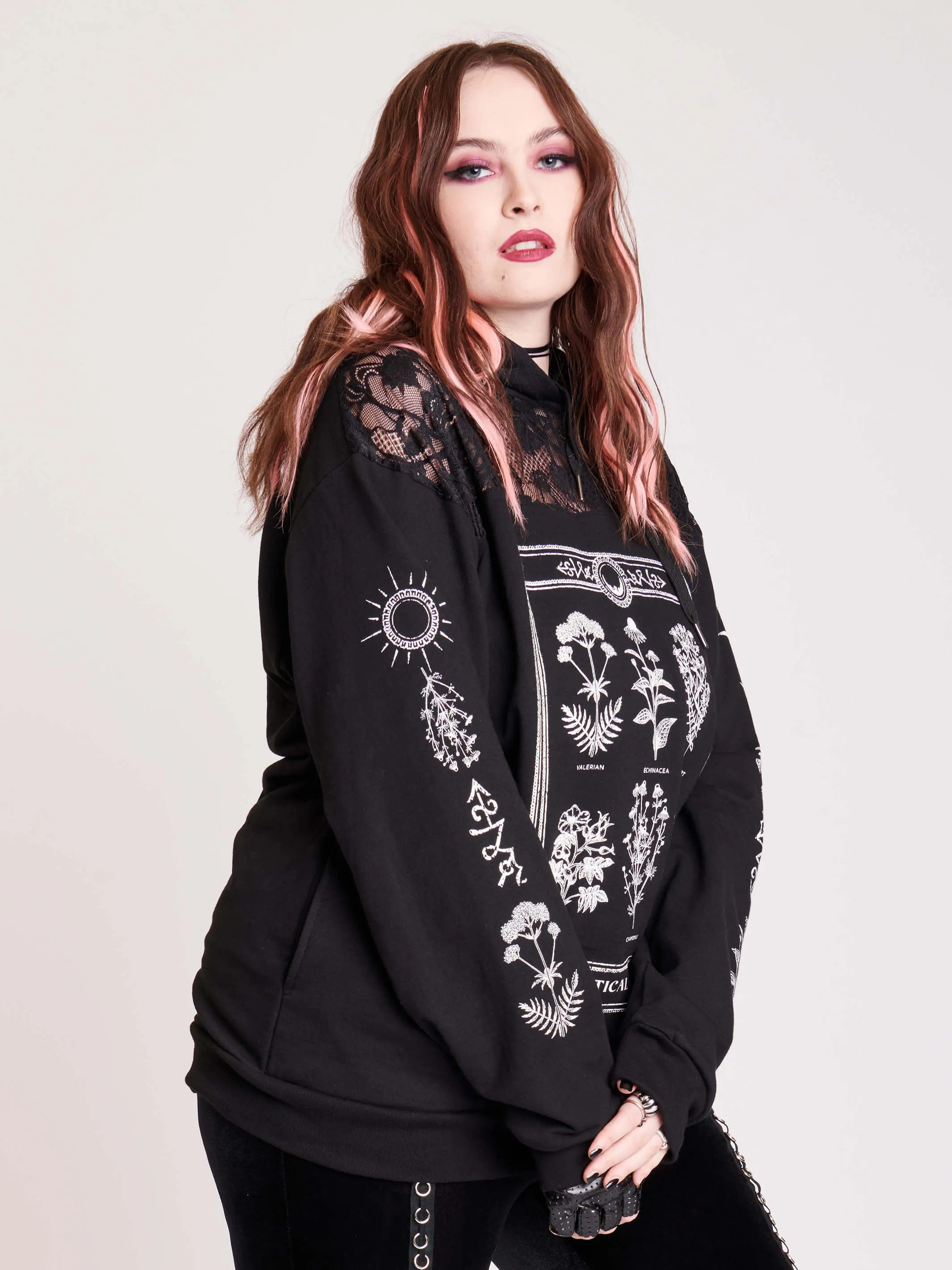 Mystical Herbs lace Hoodie