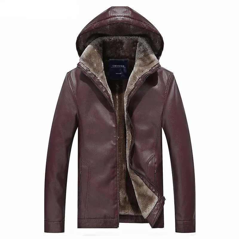 West Louis™ Detachable Slim Fashion Leather Jacket