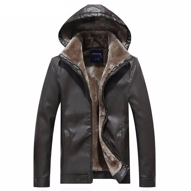 West Louis™ Detachable Slim Fashion Leather Jacket