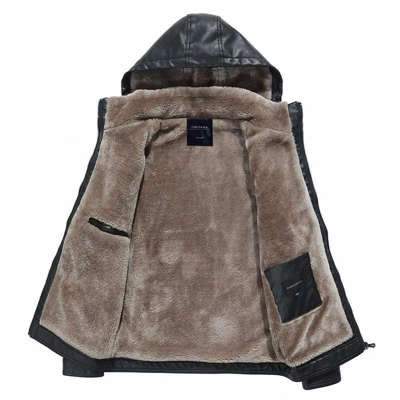 West Louis™ Detachable Slim Fashion Leather Jacket